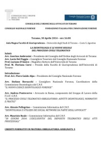 Locandina Evento Teramo 30 aprile 2014